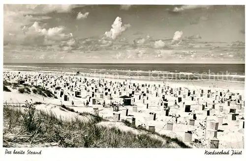 AK / Ansichtskarte Juist_Nordseebad Strandpartie Juist_Nordseebad
