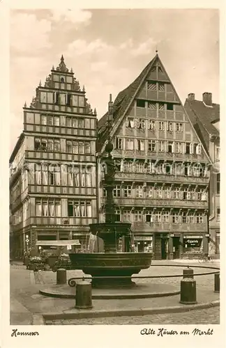 AK / Ansichtskarte Hannover Alte Haeuser am Markt Hannover