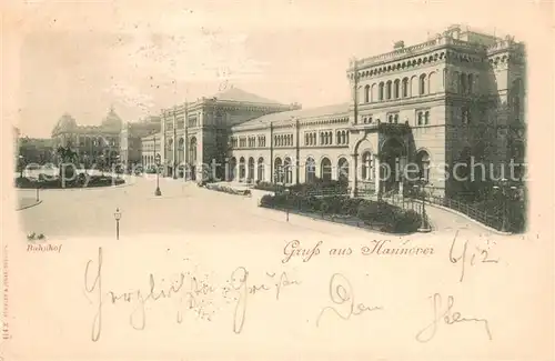 AK / Ansichtskarte Hannover Bahnhof Hannover