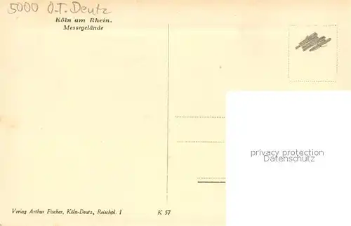 AK / Ansichtskarte Koeln_Rhein Messegelaende Koeln_Rhein