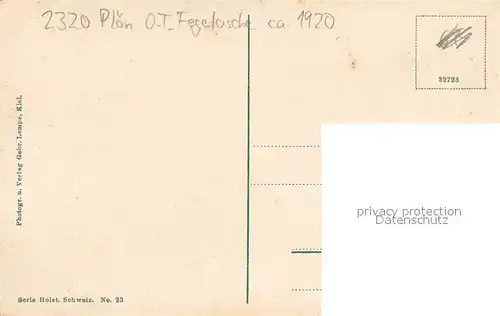 AK / Ansichtskarte Fegetasche Partie am Grossen Ploener See Fegetasche