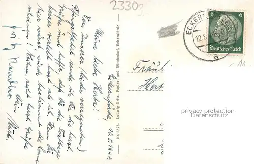 AK / Ansichtskarte Eckernfoerde Moewenberge Eckernfoerde