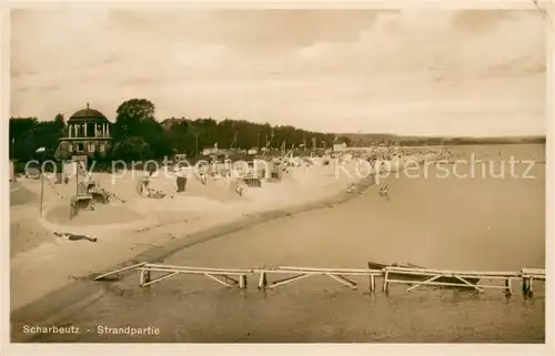 AK / Ansichtskarte Scharbeutz_Ostseebad Strandpartie Scharbeutz_Ostseebad