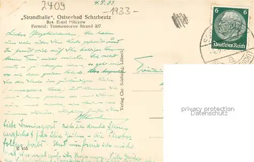 AK / Ansichtskarte Scharbeutz_Ostseebad Strandpartie Scharbeutz_Ostseebad