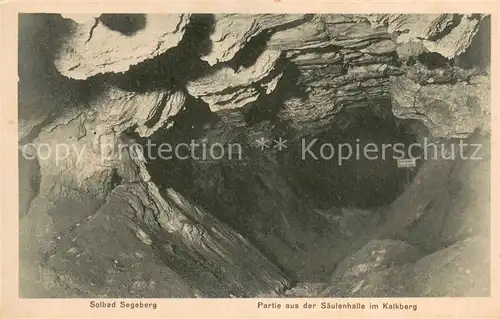 AK / Ansichtskarte Bad_Segeberg Saeulenhalle im Kalkberg Bad_Segeberg