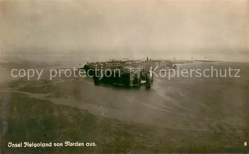 AK / Ansichtskarte Helgoland Fliegeraufnahme Blick von Norden Helgoland