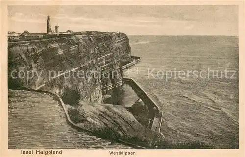 AK / Ansichtskarte Helgoland Insel Westklippen Helgoland