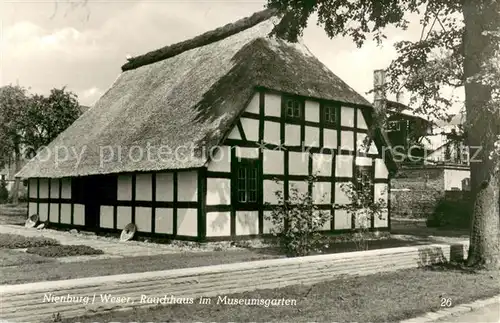 AK / Ansichtskarte Nienburg_Weser Rauchhaus im Museumsgarten Nienburg Weser