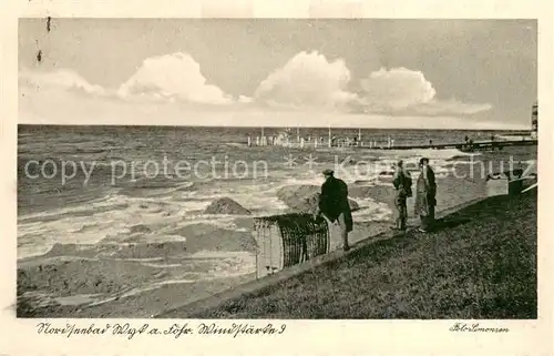 AK / Ansichtskarte Wyk_Foehr Sturm bei Windstaerke 9 Foehr