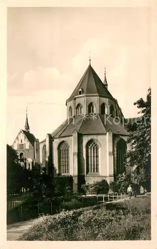 AK / Ansichtskarte Norden_Norddeich_Ostfriesland Kirche mit Glockenturm Norden_Norddeich