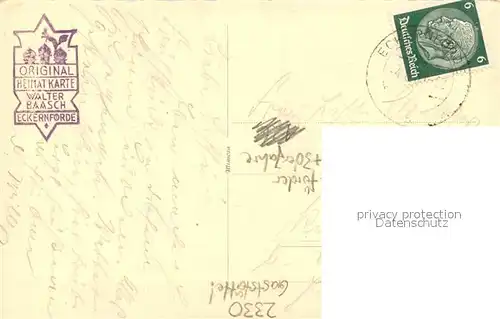 AK / Ansichtskarte Eckernfoerde Gaststaette Eckernfoerde