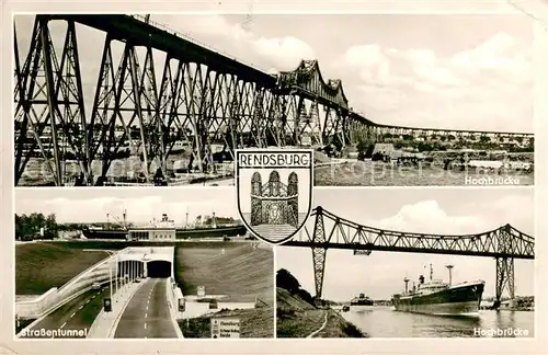 AK / Ansichtskarte Rendsburg Hochbruecke Strassentunnel  Rendsburg