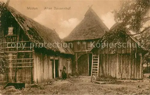 AK / Ansichtskarte Mueden_oertze Alter Bauernhof Mueden oertze