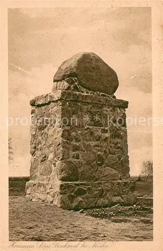 AK / Ansichtskarte Mueden_oertze Hermann Loens Denkmal Mueden oertze