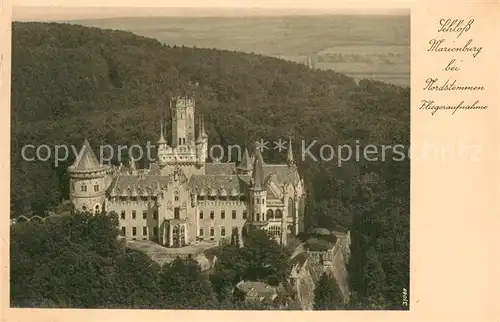 AK / Ansichtskarte Nordstemmen Schloss Marienburg Fliegeraufnahme Nordstemmen