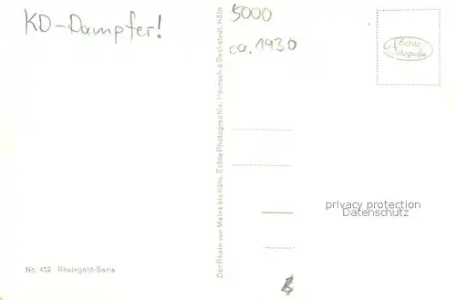 AK / Ansichtskarte Koeln_Rhein Passagierdampfer Dom Koeln_Rhein