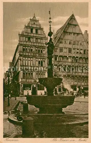 AK / Ansichtskarte Hannover Alte Haeuser am Markt Hannover