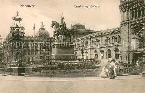 AK / Ansichtskarte Hannover Ernst August Platz Hannover