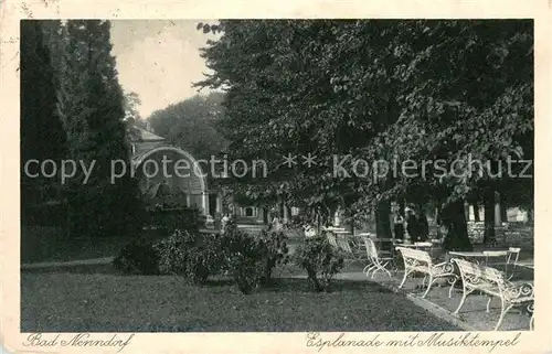AK / Ansichtskarte Bad_Nenndorf Esplanade mit Musiktempel Bad_Nenndorf