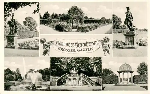 AK / Ansichtskarte Herrenhausen_Hannover Grosser Garten Details Herrenhausen Hannover