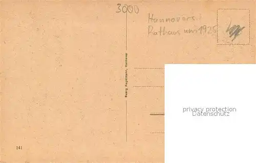 AK / Ansichtskarte Hannover Altes Rathaus Hannover