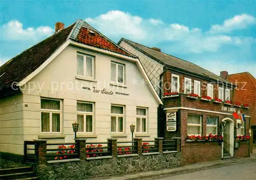 AK / Ansichtskarte Hitzacker_Elbe Hotel Zur Linde Restaurant Hitzacker Elbe