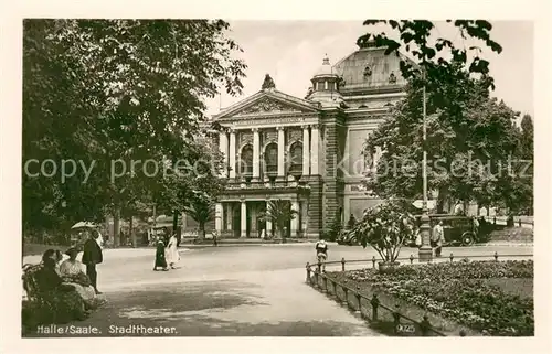 AK / Ansichtskarte Halle_Saale Stadttheater Halle_Saale