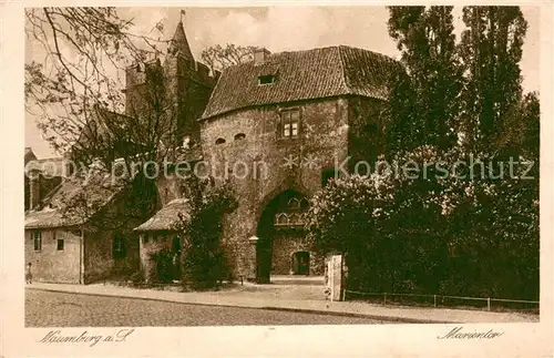 AK / Ansichtskarte Naumburg_Saale Marientor Kupfertiefdruck Naumburg_Saale