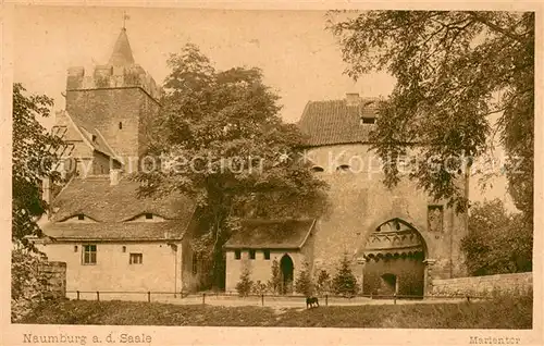 AK / Ansichtskarte Naumburg_Saale Marientor Naumburg_Saale