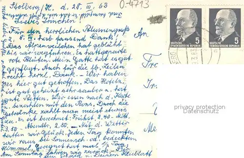 AK / Ansichtskarte Stolberg_Harz Stadtpanorama Neustadtstrasse Josephshoehe Aussichtsturm Thomas Muentzer Heim Stolberg Harz