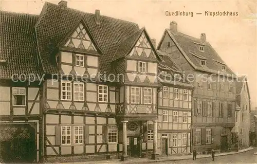 AK / Ansichtskarte Quedlinburg Klopstockhaus Quedlinburg