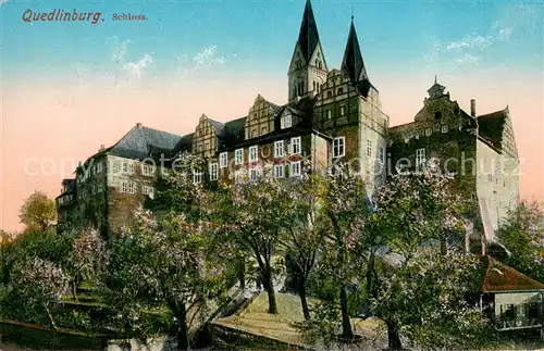 AK / Ansichtskarte Quedlinburg Schloss Quedlinburg