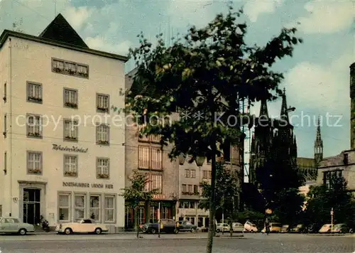 AK / Ansichtskarte Koeln_Rhein Rhein Hotel Koeln_Rhein