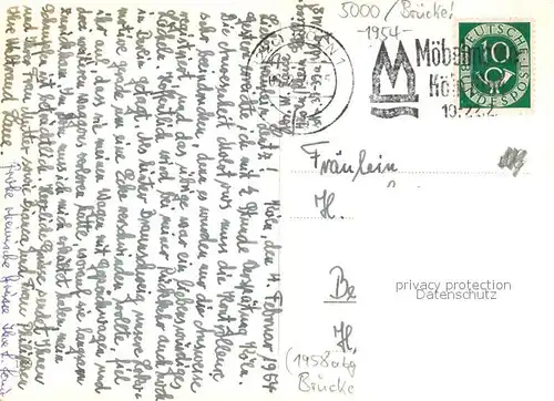 AK / Ansichtskarte Koeln_Rhein Dom und Hohenzollernbruecke Koeln_Rhein