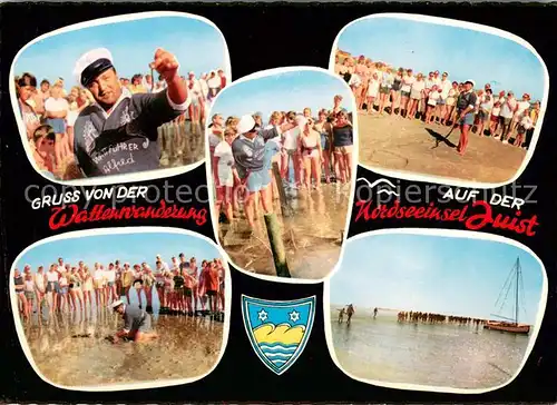 AK / Ansichtskarte Insel_Juist Wattwanderungen Details  Insel_Juist