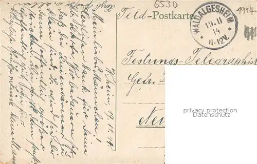 AK / Ansichtskarte Bingen_Rhein Drususbruecke Blick zum Nationaldenkmal Niederwald Feldpost Bingen Rhein