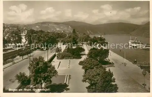 AK / Ansichtskarte Bingen_Rhein Rheinanlagen Bingen Rhein