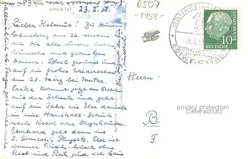 AK / Ansichtskarte Ingelheim_Rhein Uffhub Tor Ingelheim Rhein