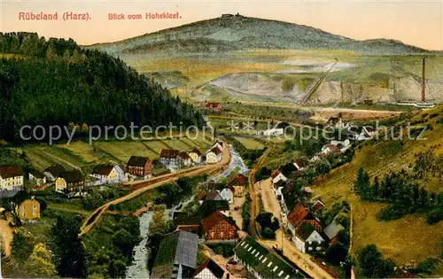 AK / Ansichtskarte Ruebeland_Harz Panorama Blick vom Hohekleef Ruebeland_Harz