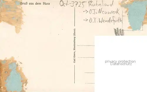 AK / Ansichtskarte Wendefurth Panorama Bodetal Neuwerk und Ruebeland Wendefurth