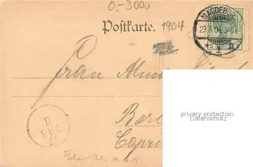 AK / Ansichtskarte Magdeburg Laassbruecke im Stadtpark Magdeburg