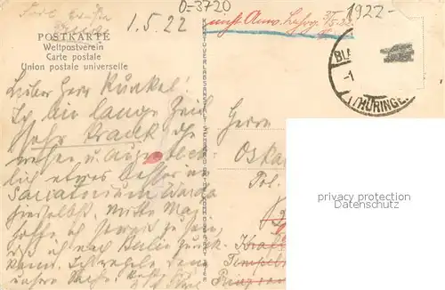 AK / Ansichtskarte Blankenburg_Thueringen Werrasitz Waldpartie Blankenburg_Thueringen