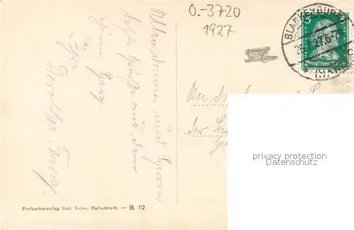 AK / Ansichtskarte Blankenburg_Harz Burg  und Festungsruine Regenstein Blankenburg_Harz