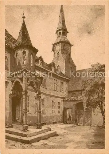 AK / Ansichtskarte Hannover Lenthehof an der Kreuzkirche Hannover