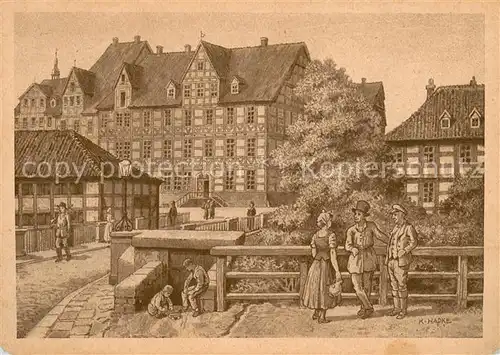 AK / Ansichtskarte Hannover Lendenschenke an der Neuen Strasse 1840 Hannover