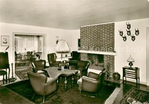 AK / Ansichtskarte Norderney_Nordseebad Villa Erika Kaminzimmer Norderney_Nordseebad