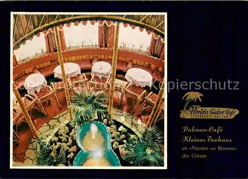 AK / Ansichtskarte Scharbeutz_Ostseebad Florida Ferienparadies mit Palmen Cafe Suedseebar Kleines Teehaus Scharbeutz_Ostseebad