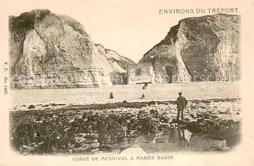 AK / Ansichtskarte Le_Treport_76 Gorge de Mesnival a Maree Basse 