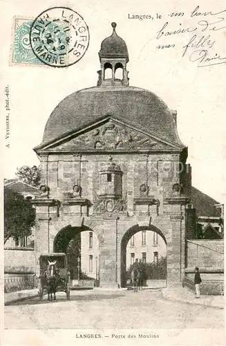AK / Ansichtskarte Langres_52 Porte des Moulins 