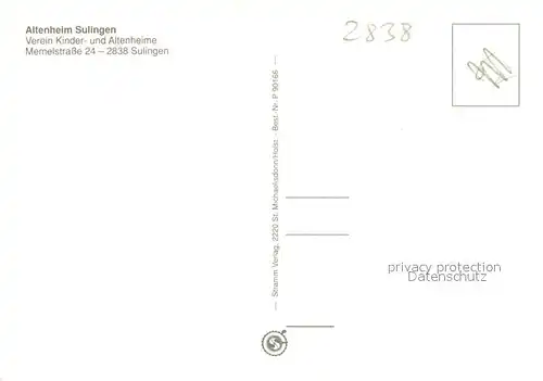 AK / Ansichtskarte Sulingen Altenheim Sulingen